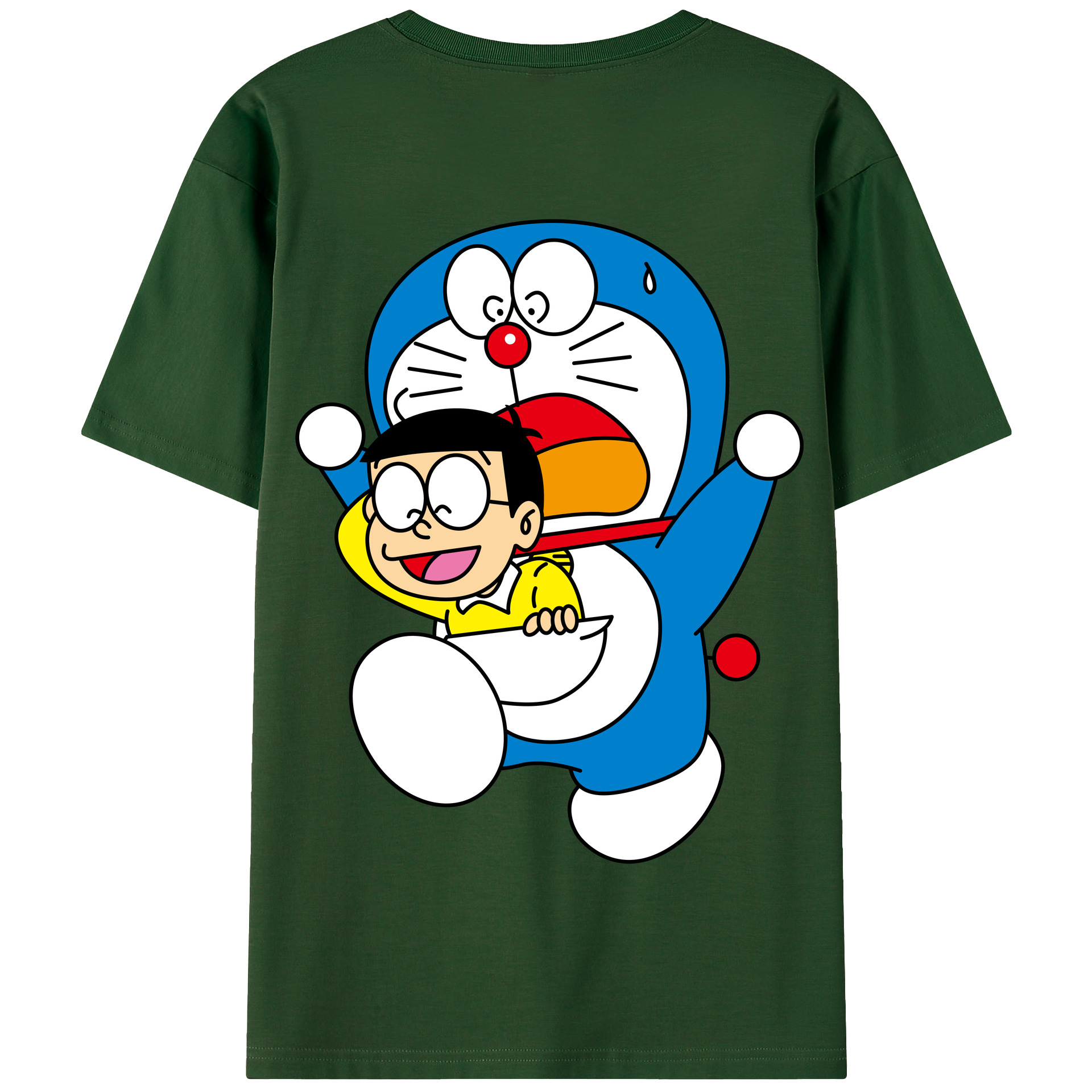（画像用） ドラえもん Doraemon 綿100％半袖Tシャツ（背面プリント）